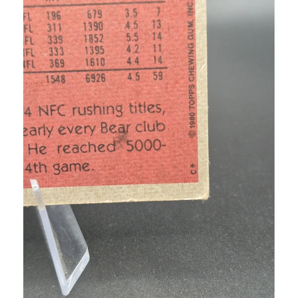1980 Topps Chewing Gum Walter Payton #160 NFC All Pro Chicago Bears
